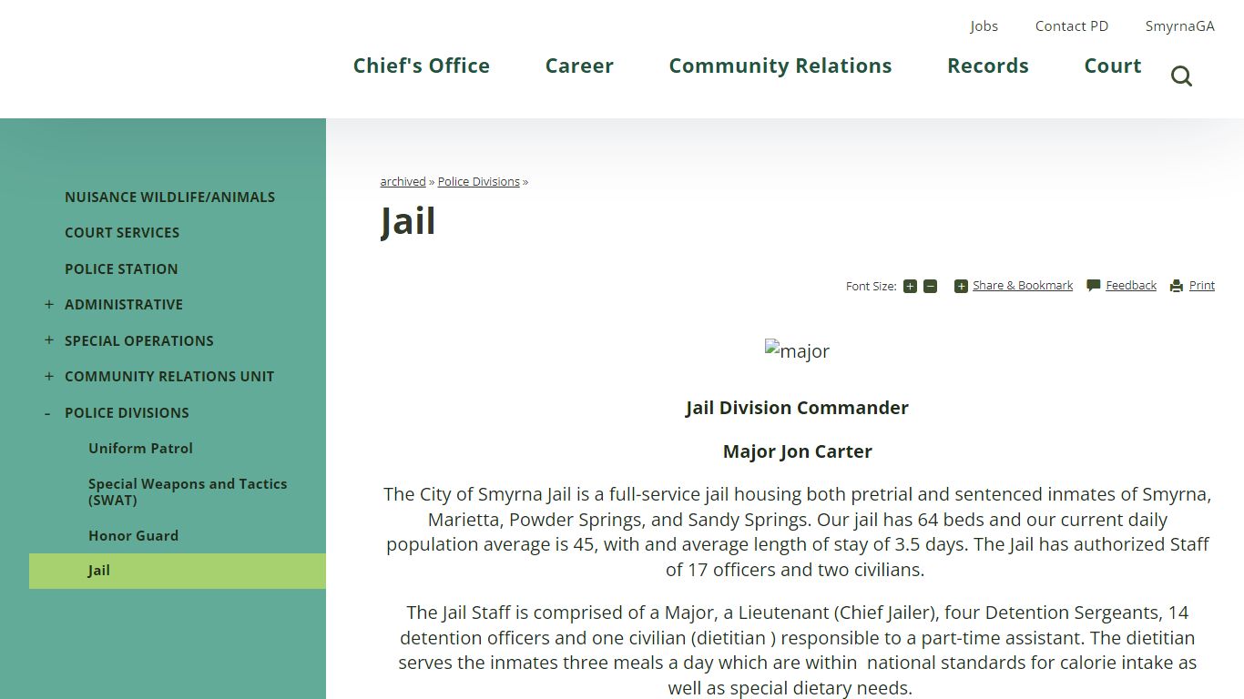 Jail | City of Smyrna, GA